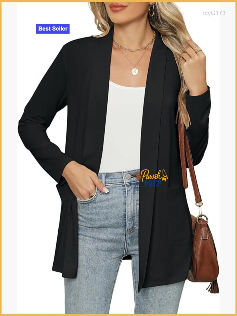 Long Sleeve Lightweight Loose Fit Cardigan with Pockets Summer Kimono Cover Up